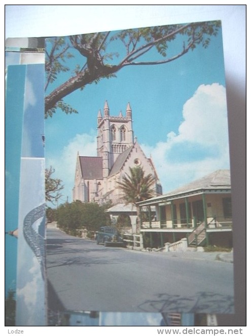 Bermuda Cathedral And Old Car - Bermuda