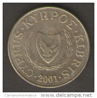 CIPRO 5 CENTS 2001 - Cyprus