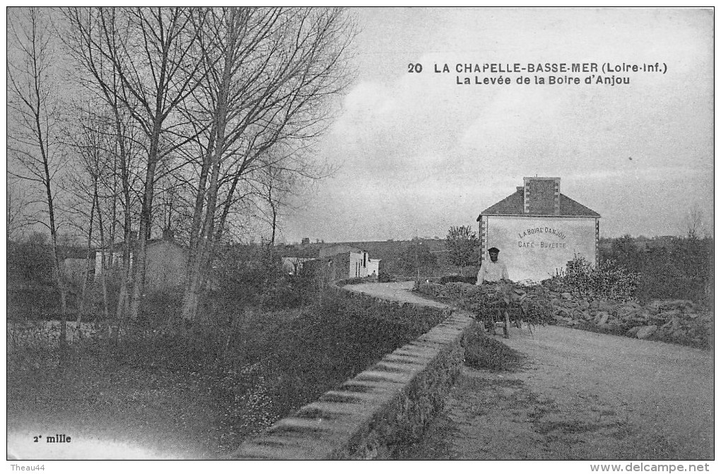 ¤¤  -     20   -  LA CHAPELLE-sur-ERDRE    -   La Levée   -  Café , Buvette " La Boire D'Anjou "  -  ¤¤ - La Chapelle Basse-Mer