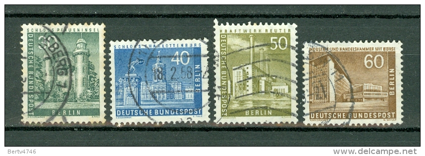 Berlin 1956/63,  Yv & T  132A, 132B, 133, 133A,  Mi 148, 149, 150, 151 Cat. Yv. € 15,00 - Oblitérés