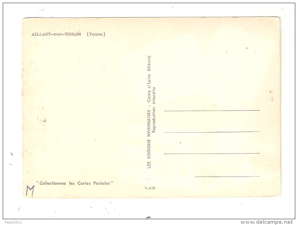 CPA : 89 - AILLANT Sur THOLON  : Multivues 4 Vues + Carte - Aillant Sur Tholon