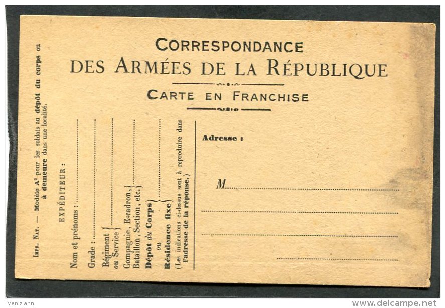 CPA - Carte De CORRESPONDANCE Des ARMEES De La REPUBLIQUE - Guerre 1914-18