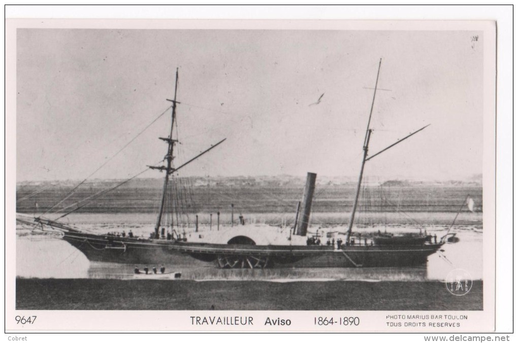 TRAVAILLEUR Aviso 1864-1890 - Warships