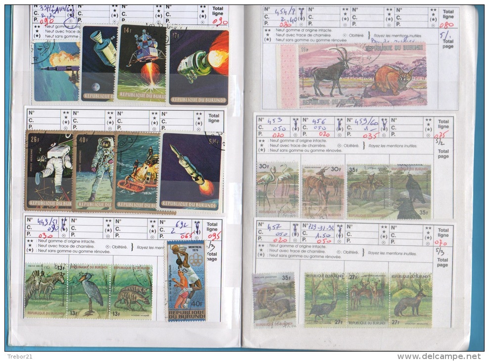 Carnet Du BURUNDI - 9 Scans - Cote Yvert 154,90 € - Collections (en Albums)