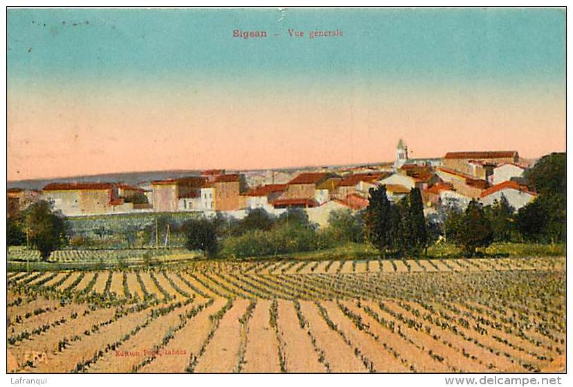 Dept Div -aude -ref CC259- Sigean - Vue Generale   - Carte Bon Etat  - - Sigean