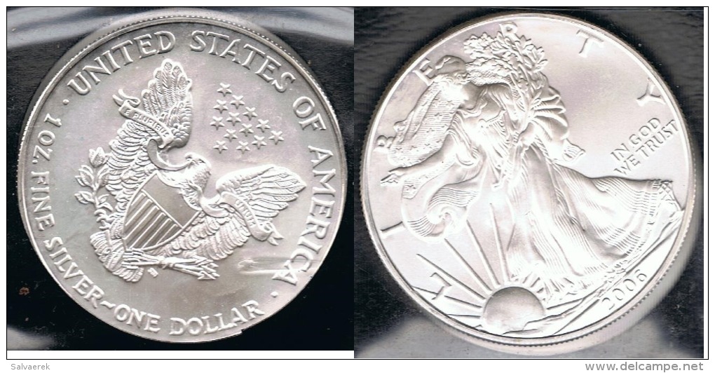 EE.UU.  USA  OUNCE DOLLAR 2006 PLATA SILVER..B12 - Sin Clasificación