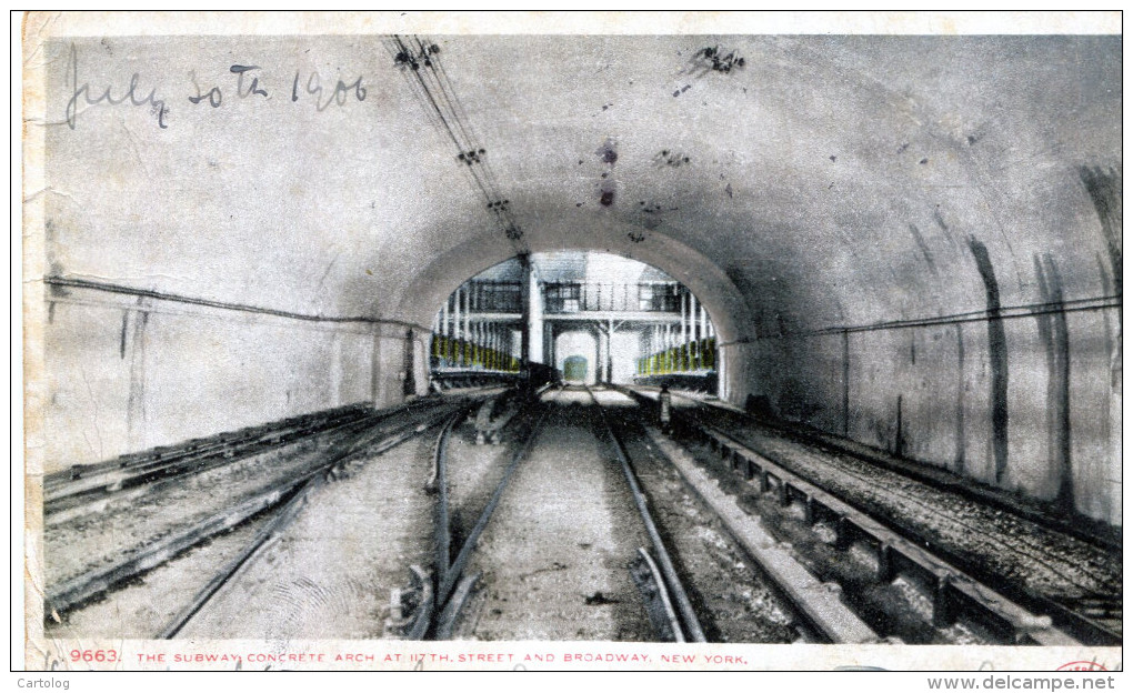 The Subway Concrete Arch At 117th Street, Broadway, New York - Broadway