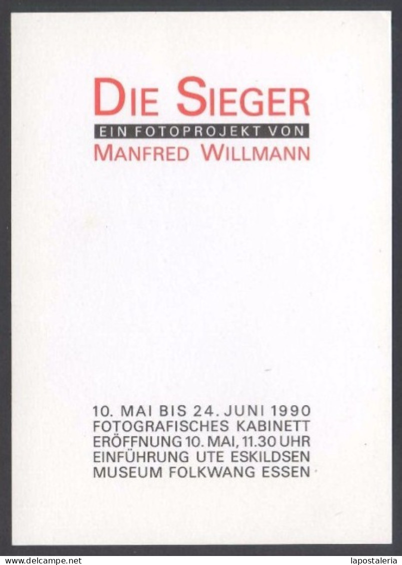 Expo *Manfred Willmann - Die Sieger* Museum Folkwang Essen. CPM-Flyer. - Exposiciones
