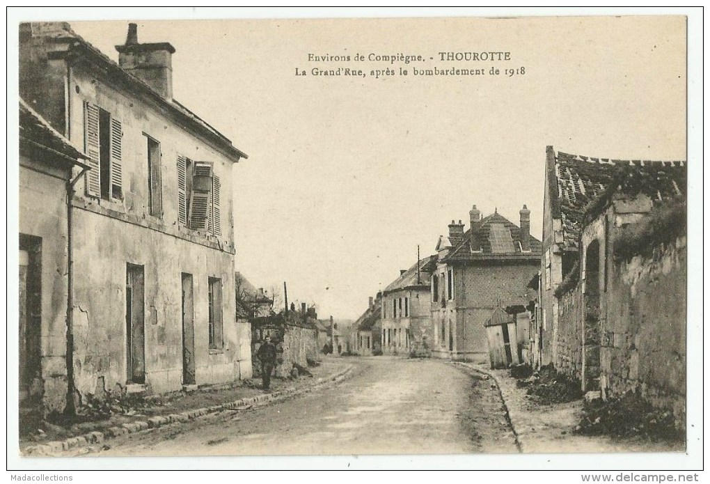 Thourotte  (60.Oise) La Grande Rue - Thourotte