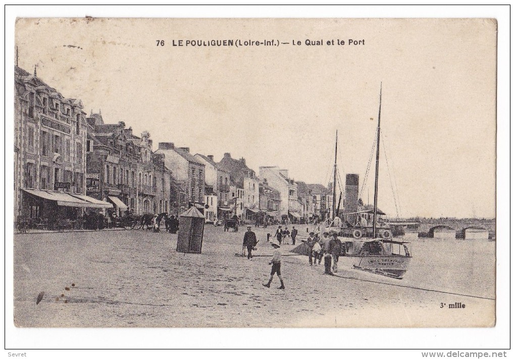 LE POULIGUEN. - Le Quai Et Le Port. Beau Plan - Le Pouliguen