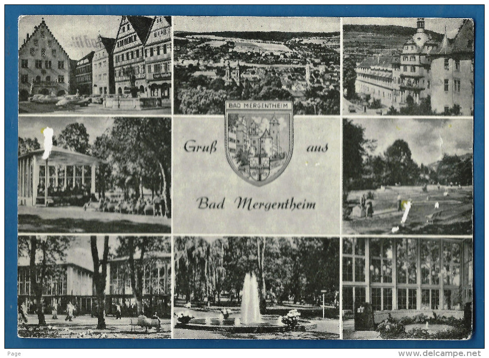 Bad Mergentheim,Mehrbildkarte,1970,Werbestempel - Bad Mergentheim