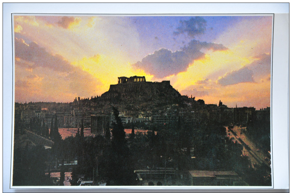 CP ATHENES (Grèce) - L'Acropole Au Coucher Du Soleil - Griechenland