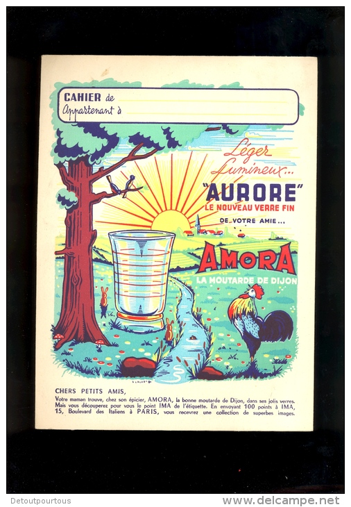 Protège Cahier Moutarde De Dijon AMORA AURORE Et GIVROR - Senf