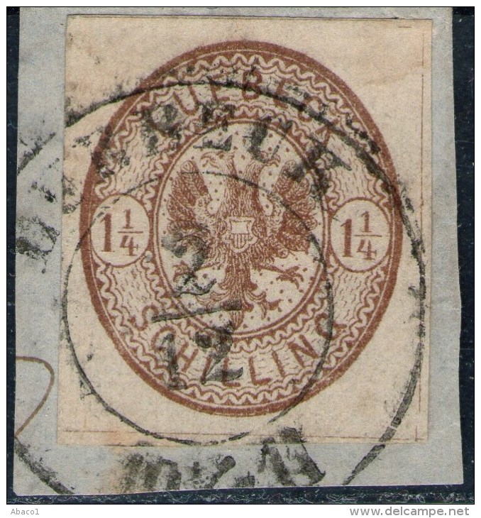 Lübeck Nr. 13 A - 1 1/4 Shilling Rötlichbraun Mit Ortsstempel - Kurzbefund BPP - Kabinett - Luebeck