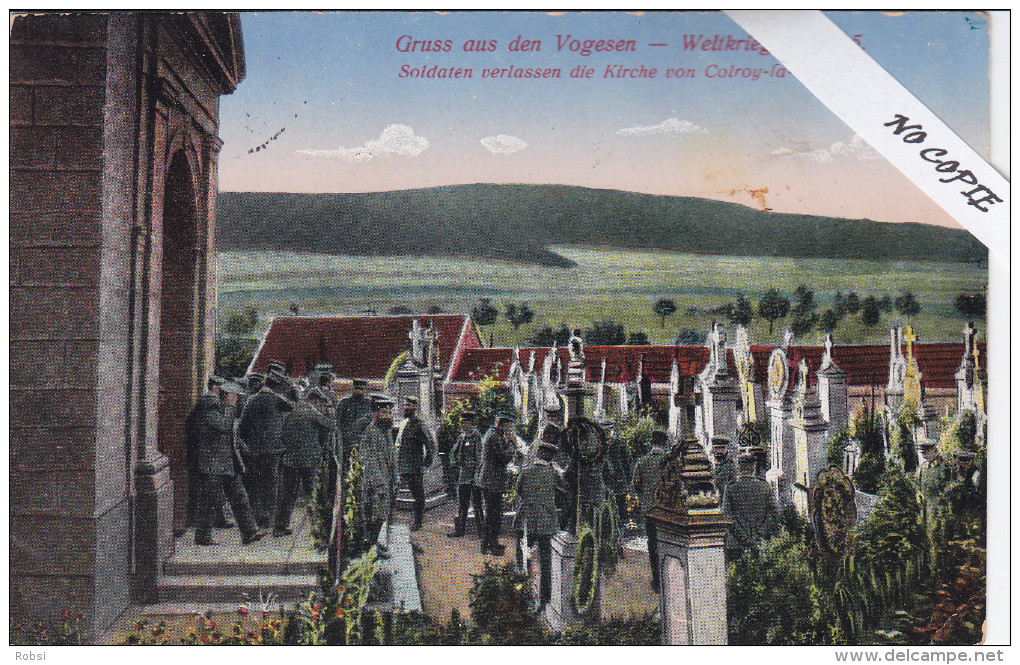 Vosges (88)  Colroy La Grande, Les Soldats En Partance, Voir Cachets - Colroy La Grande