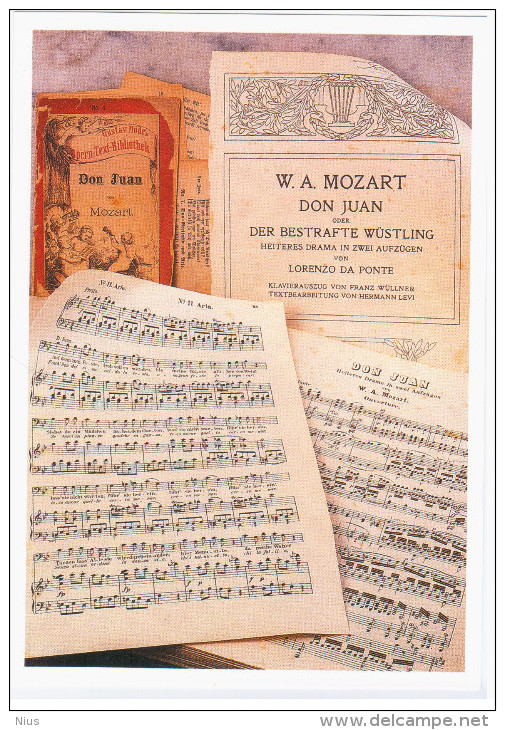 Wolfgang Amadeus Mozart, Composer Compositeur Music Musique Opera "Don Giovanni" - Musica E Musicisti