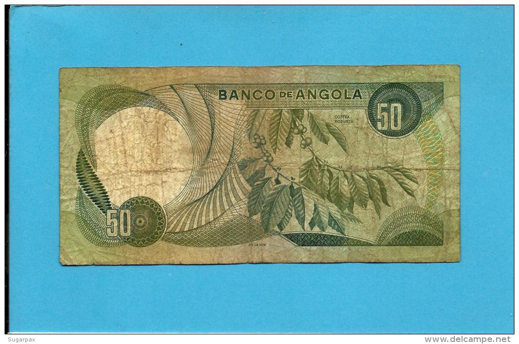 ANGOLA - 50 ESCUDOS - 24.11.1972 - P 100 - MARECHAL CARMONA - PORTUGAL - Angola