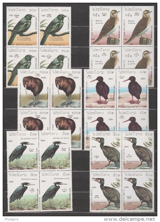 LAOS  BIRDS / OISEAUX    YVERT N°965/70 **MNH       Réf  9991 - Autres & Non Classés