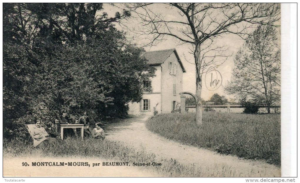 CPA 95 MONTCALM MOURS PAR BEAUMONT 1922 - Mours