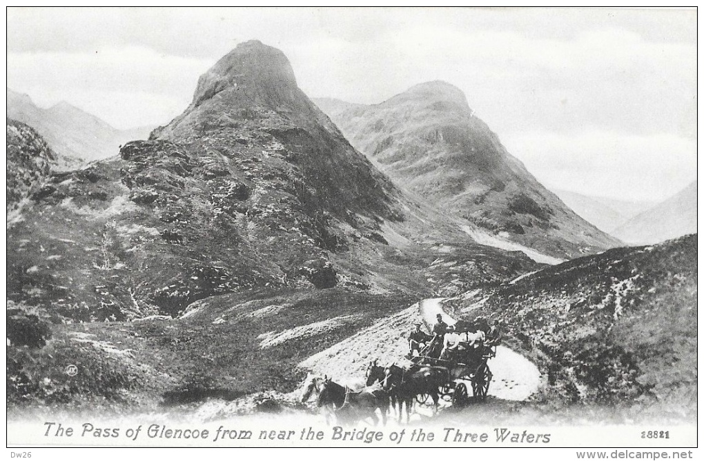 The Pass Of Glencoe From Near The Bridge Of The Three Waters - Valentine's Serie - Argyllshire