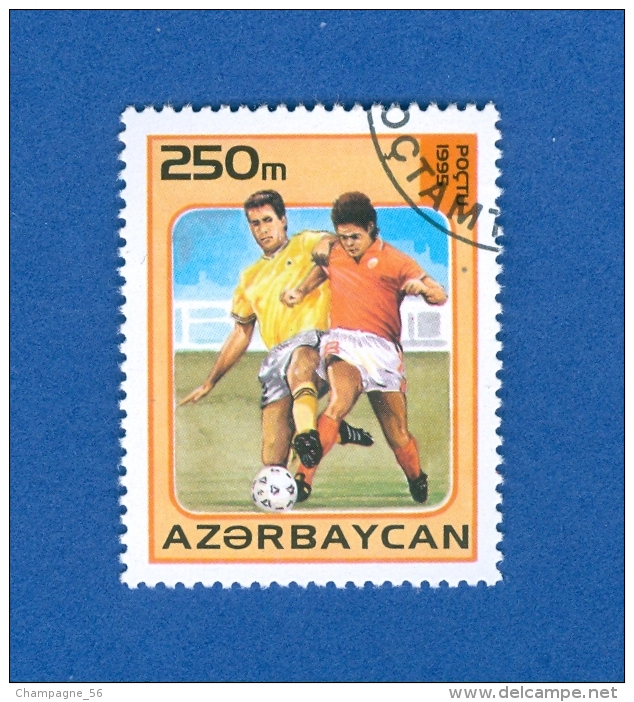 1995 N° 242C ASIE FOOTBALL AZERBAYCAN  FOOTBALL OBLITÉRÉ - Coppa Delle Nazioni Asiatiche (AFC)