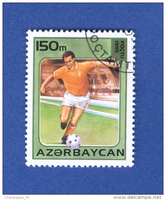 ANNÉE 1995 N° 242B ASIE FOOTBALL AZERBAYCAN FOOTBALL OBLITÉRÉ - Asian Cup (AFC)