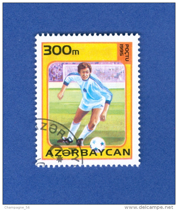 ANNÉE 1995 N° 242D  ASIE FOOTBALL AZERBAYCAN   FOOTBALL OBLITÉRÉ - Coppa Delle Nazioni Asiatiche (AFC)