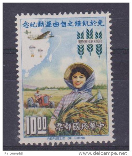 ** 1961 - FORMOSA TAIWAN FARM FREEDOM FOR HUNGER M.N.H ( Yvert. 431 ) AERPLANE - Ungebraucht