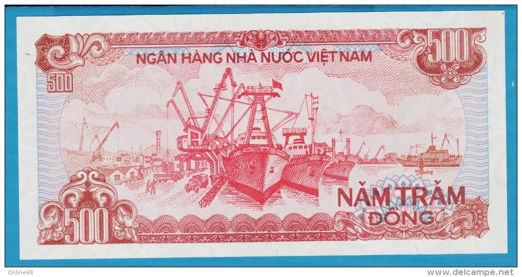 VIETNAM  500 Dong  1988  SERIE HE  P# 101a  Ho Chi Minh - Vietnam