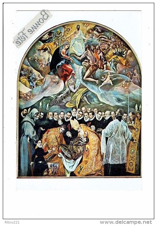 Funérailles - L'enterrement Du Comte D'Orgaz (Greco) TOLEDO - Ange Clé Tête De Mort Crâne - - Funérailles