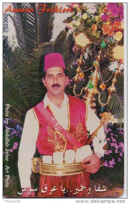 JORDAN PHONECARD AMMAN FOLKLORE A 62-150000pcs-9/99-USED(2) - Giordania