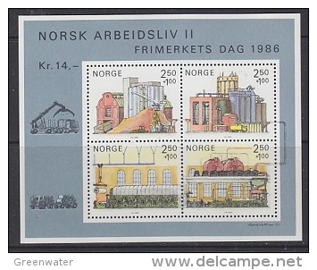 Norway 1986 Stamp Day M/s ** Mnh (22372) - Blokken & Velletjes