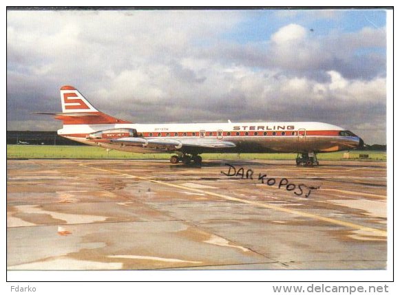 SE-210 Caravelle 10B STERLING AIRLINES OY-STF Avion Lot Aircraft Aviation Aiplane - 1946-....: Moderne