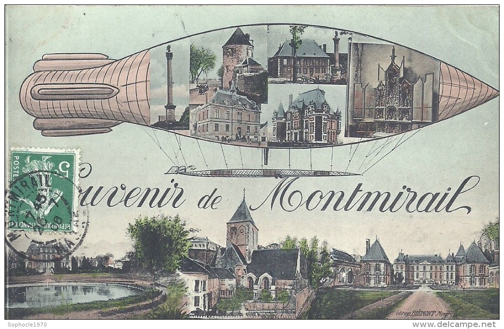 PAYS DE LA LOIRE - 72 - SARTHE -MONTMIRAIL - Souvenir De - Carte Multivues - Montmirail