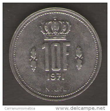 LUSSEMBURGO 10 FRANCS 1971 - Lussemburgo