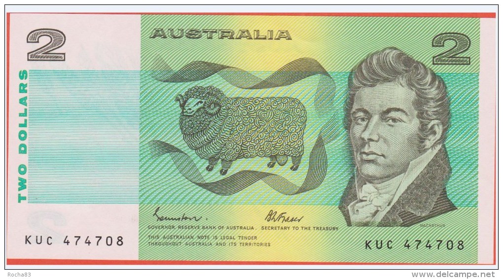 AUSTRALIE - 2 Dollars - Australia - De 1985 - Pick 43e - 1974-94 Australia Reserve Bank (papier)