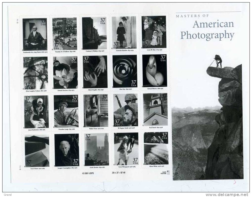 Américan Photographie-USA-BLOC 2000-YT 3333/52***MNH - Fotografia