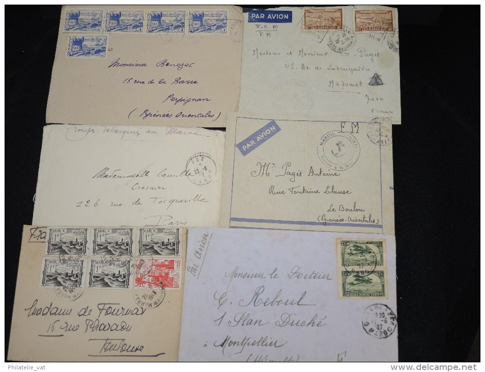 FRANCE - Lot de 100 lettres MAROC essentiellement avant indépendance - Belle qualité - Lot 6937