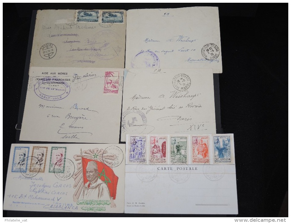 FRANCE - Lot de 100 lettres MAROC essentiellement avant indépendance - Belle qualité - Lot 6937