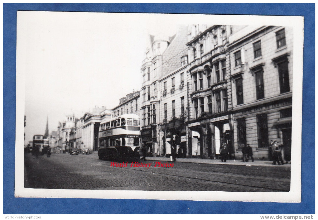 CPA Photo - ABERDEEN - A Street - Autobus Tramway - 1955 - Aberdeenshire