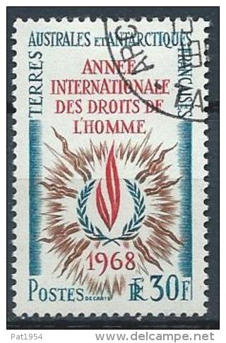 TAAF Oblitéré N° 27 De 1968 Année Des Droits De L'Homme - Used Stamps