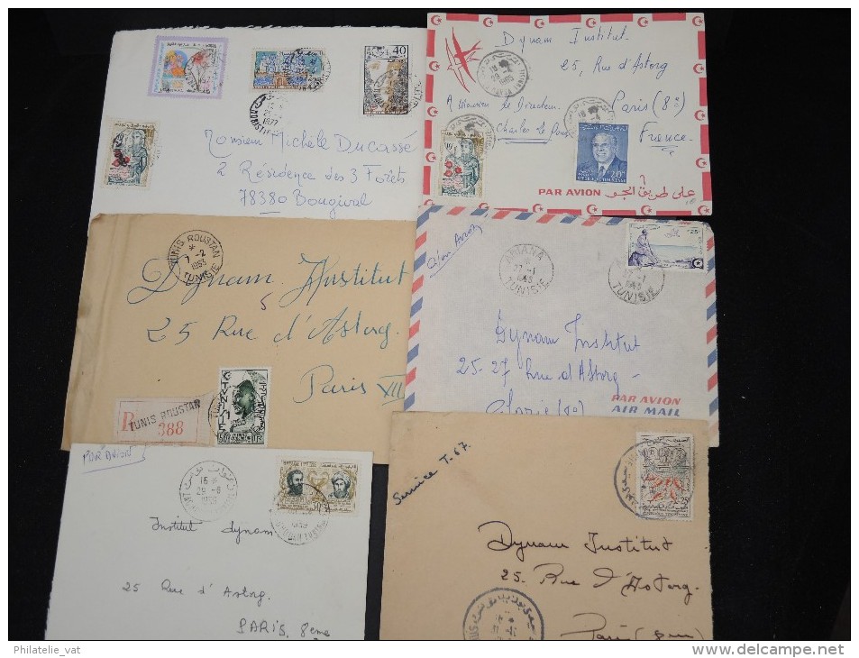 FRANCE - Lot de 100 lettres TUNISIE essentiellement avant indépendance - Belle qualité - Lot 6939
