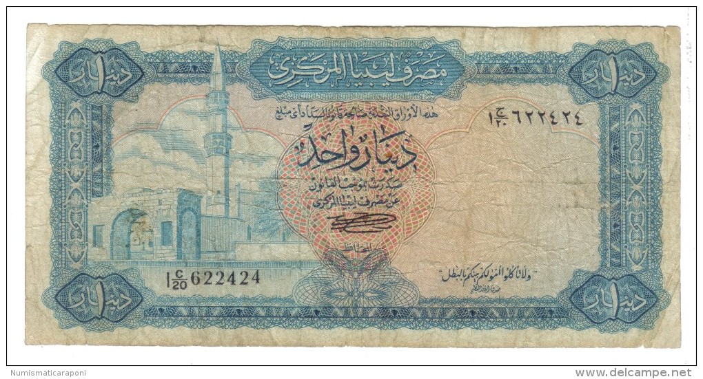 Libya 1 Dinaro 1972 Mb NATURALE  LOTTO 934 - Libia