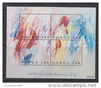 Norway 1989 Weidemann M/s ** Mnh (22376) - Blokken & Velletjes