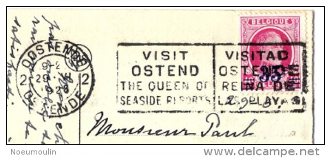 Flamme Postale -Vlagstempel : "Visit Ostend  - Visitad Ostende" - Sellados Mecánicos