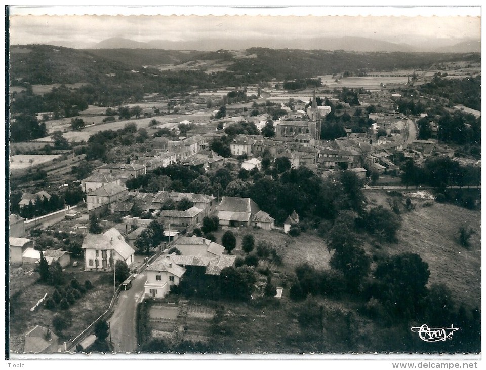 GALAN    ( 65 )   Vue  Générale  Aérienne       (  Carte S.m  Dentelée  ) - Galan