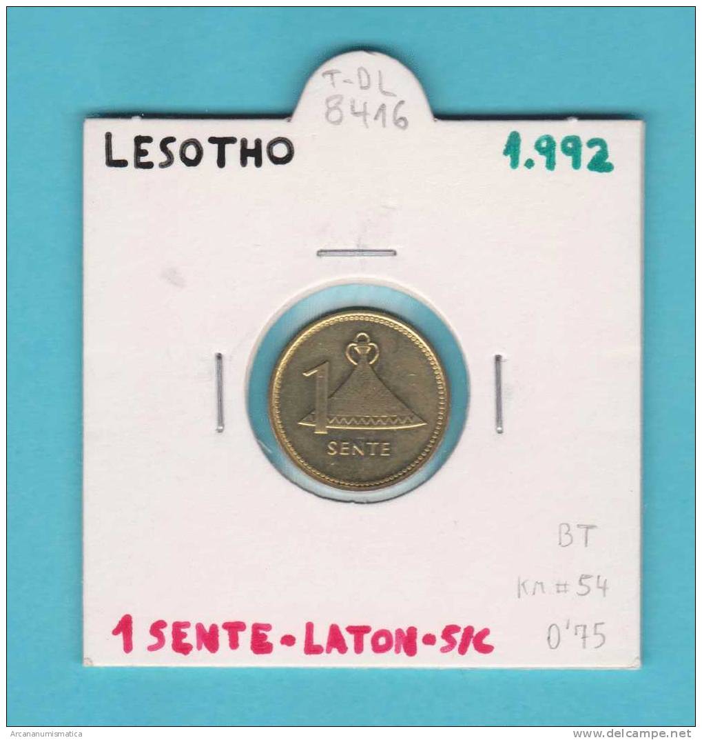 LESOTHO   1  SENTE   1.992   LATON   KM#54   SC/UNC    DL-8416 - Lesotho