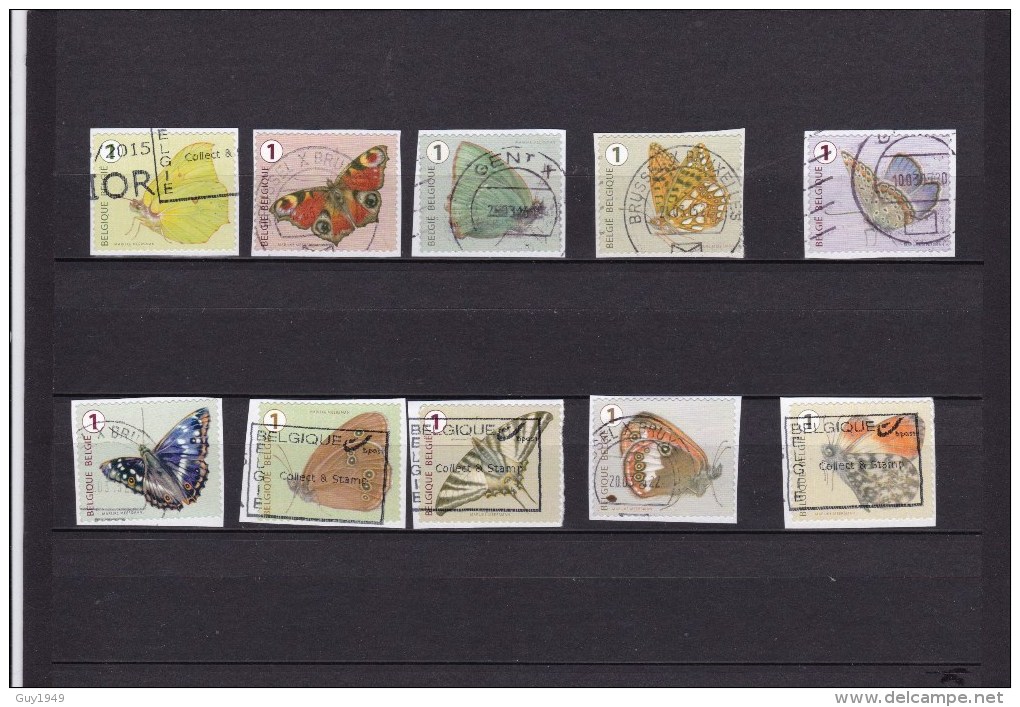 ROLZEGELS VLINDERS    TIMBRES DE ROULEAU PAPILLONS 2014 - Oblitérés