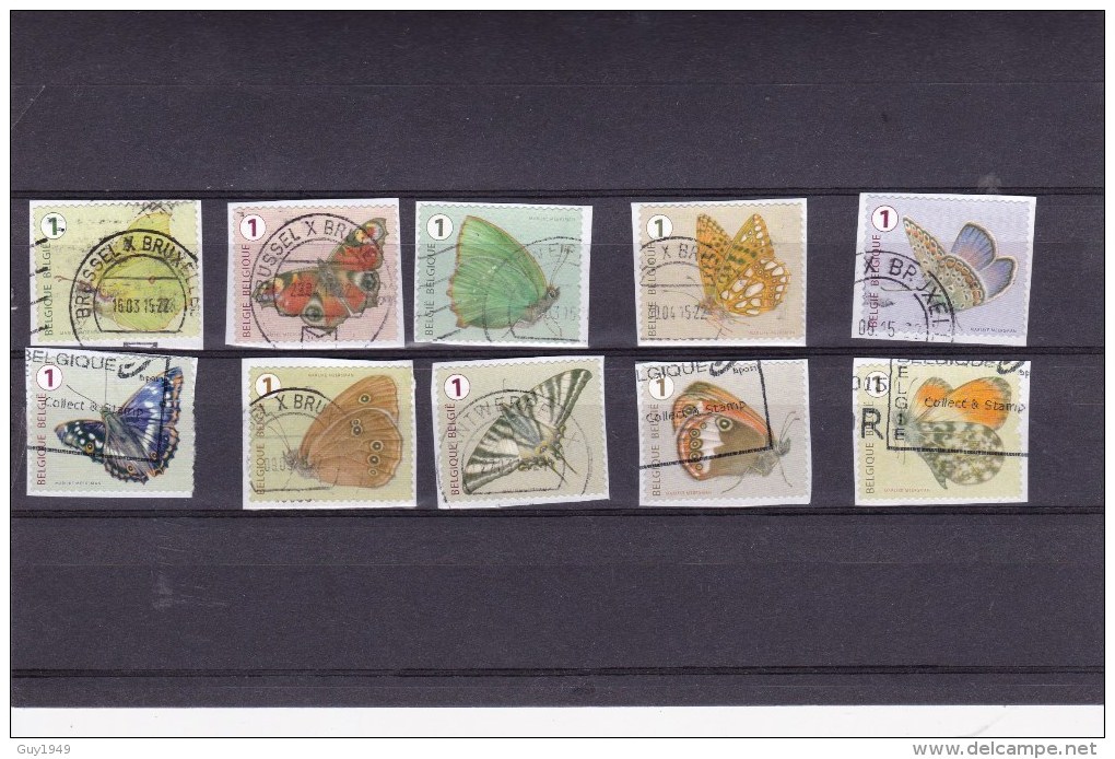 ROLZEGELS VLINDERS    TIMBRES DE ROULEAU PAPILLONS 2014 - Oblitérés