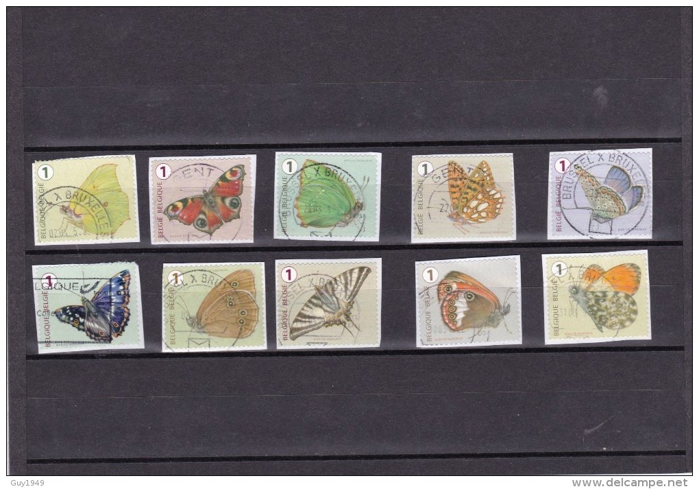 ROLZEGELS VLINDERS    TIMBRES DE ROULEAU PAPILLONS 2014 - Usados